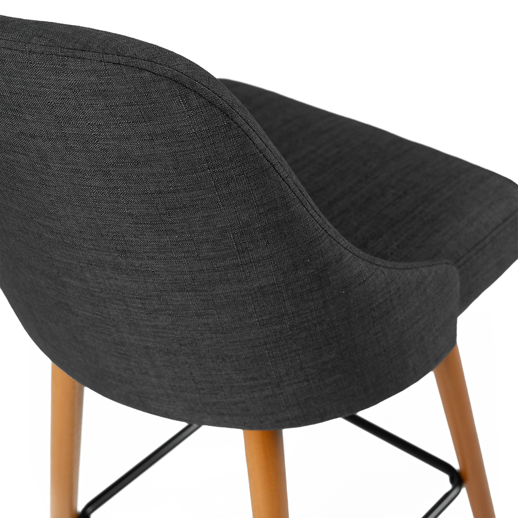 Patrick Kitchen Bar Stool in Charcoal Marc & Main