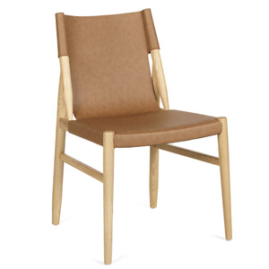 Sutton Leatherette Dining Chair in Tan