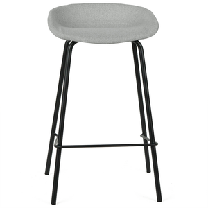 Zac Fabric Kitchen Bar Stool in Light Grey