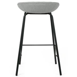 Zac Fabric Kitchen Bar Stool in Light Grey