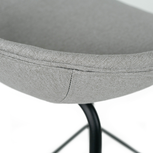 Zac Fabric Kitchen Bar Stool in Light Grey