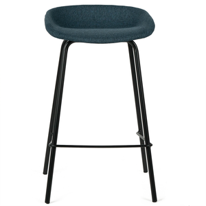 Zac Fabric Kitchen Bar Stool in Navy