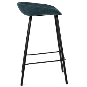 Zac Fabric Kitchen Bar Stool in Navy