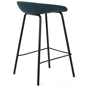 Zac Fabric Kitchen Bar Stool in Navy