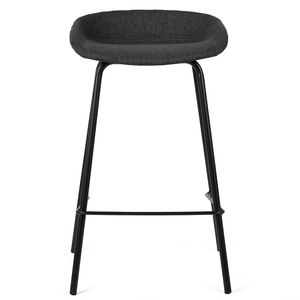 Zac Fabric Kitchen Bar Stool in Charcoal