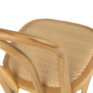 Carlton Rattan Dining Chair in Oak
