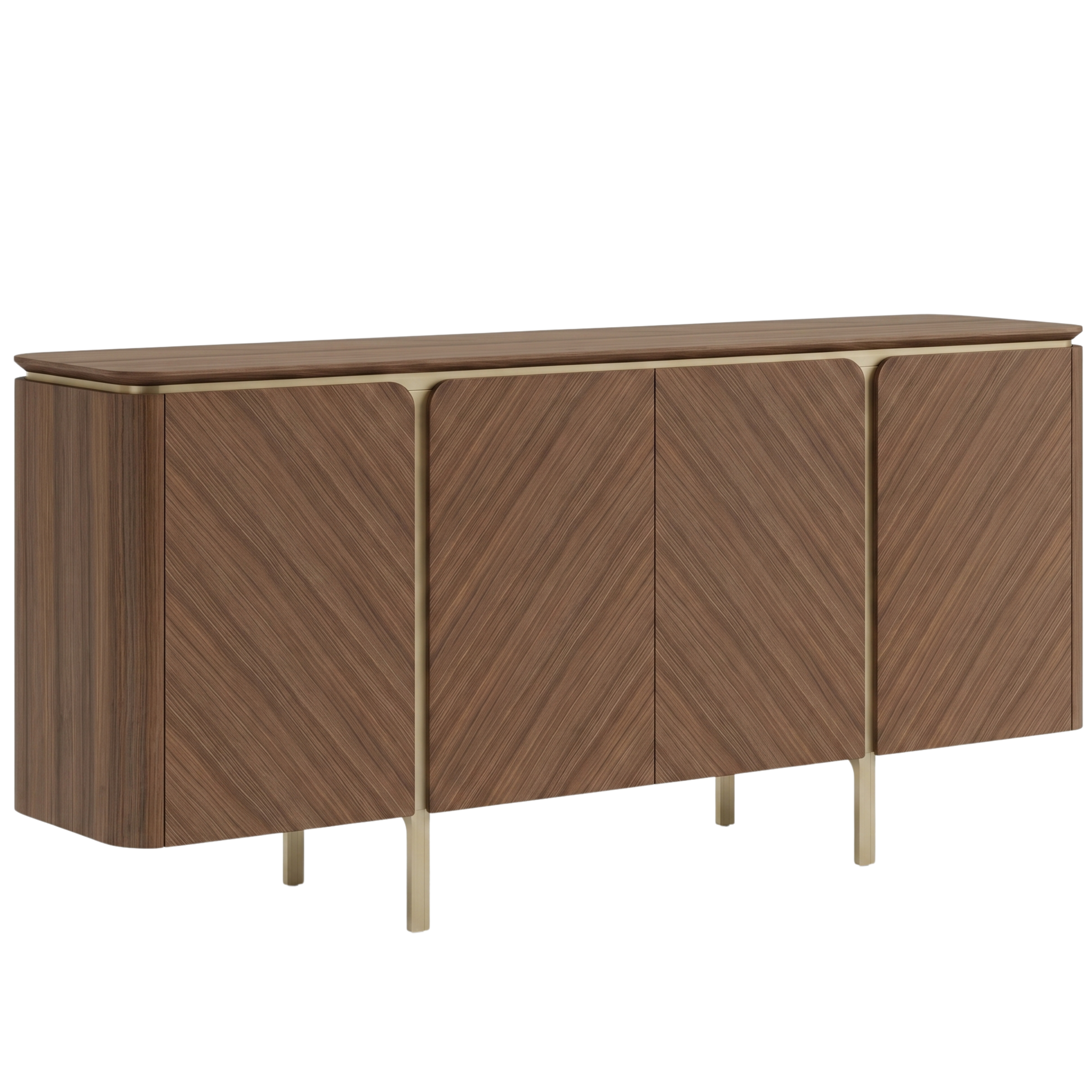 Fleur 200cm Sideboard Buffet in Walnut