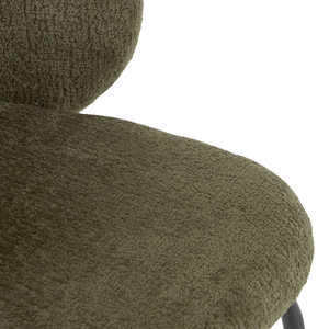 Ariana Chenille Dining Chair in Green