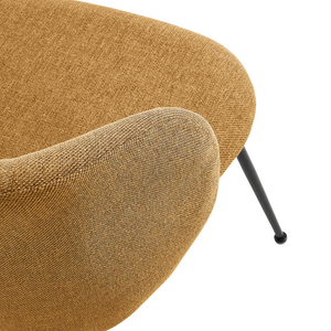 Ariana Fabric Dining Chair in Mustard