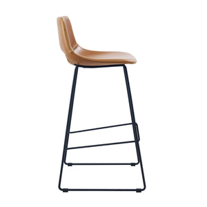 Kye 75cm Leatherette Bar Stool in Rust