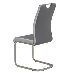 Cooper Leatherette Dining Chair in Grey