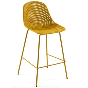 Brooks 75cm Bar Stool in Mustard