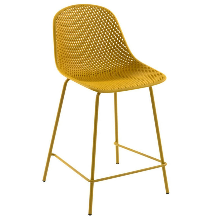 Brooks 65cm Bar Stool in Mustard