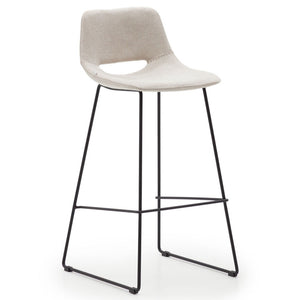 Kye 65cm Fabric Kitchen Bar Stool in Beige