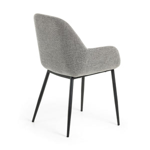 Markus Fabric Dining Chair in Light Grey