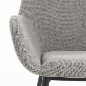 Markus Fabric Dining Chair in Light Grey
