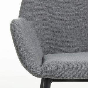 Markus Fabric Dining Chair in Dark Grey