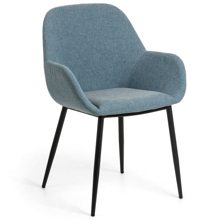 Markus Fabric Dining Chair in Light Blue