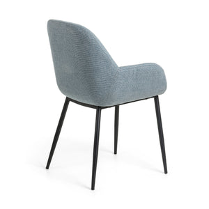 Markus Fabric Dining Chair in Light Blue