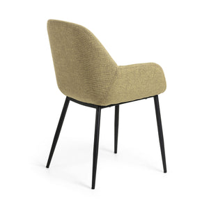 Markus Fabric Dining Chair in Mustard