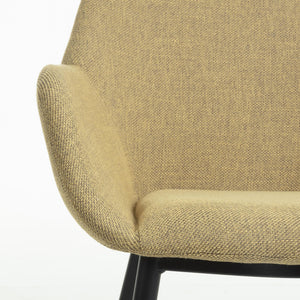 Markus Fabric Dining Chair in Mustard