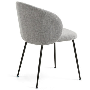 Ariana Fabric Dining Chair in Light Grey