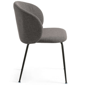 Ariana Fabric Dining Chair in Dark Grey