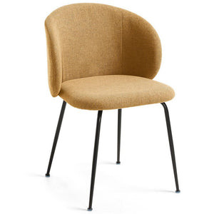 Ariana Fabric Dining Chair in Mustard