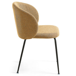 Ariana Fabric Dining Chair in Mustard