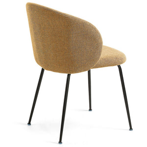Ariana Fabric Dining Chair in Mustard