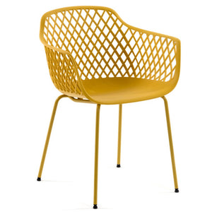 Troy Dining Chair in Mustard