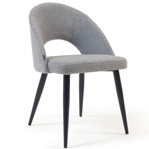 Brinley Fabric Dining Chair in Light Grey