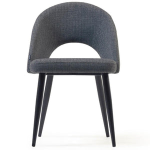 Brinley Fabric Dining Chair in Dark Grey