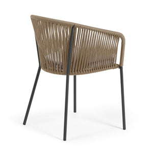 Jonas Rope Dining Chair in Beige