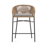 Jonas 65cm Rope Bar Stool in Beige