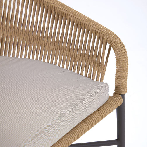 Jonas 65cm Rope Bar Stool in Beige