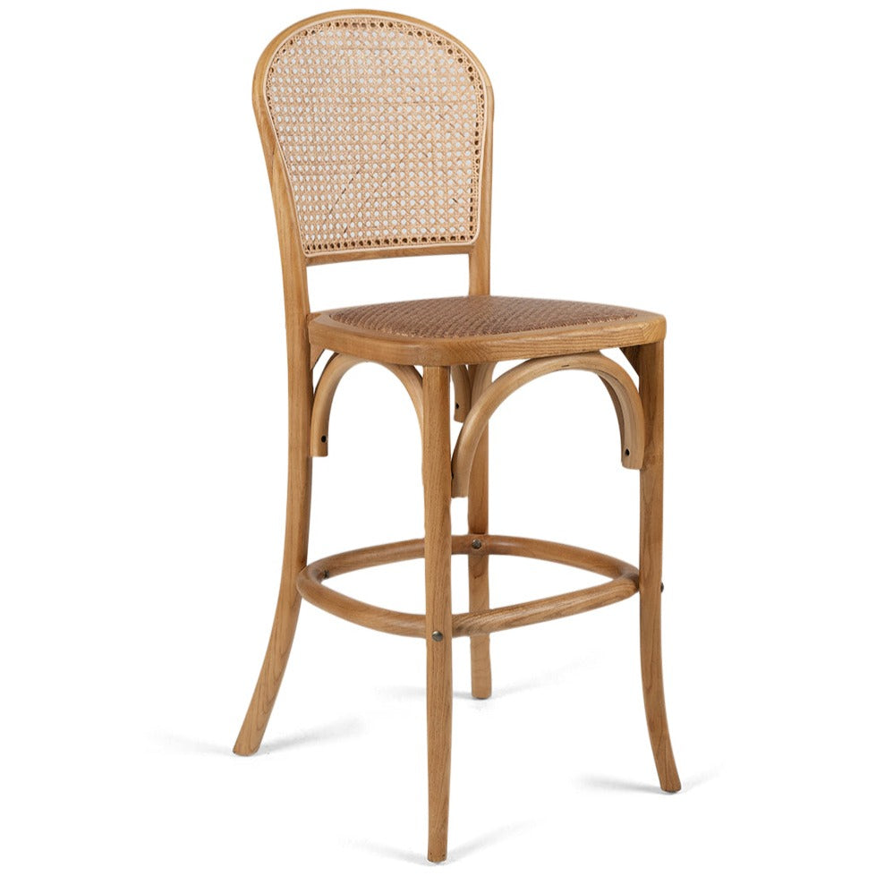 Natural wicker online bar stools