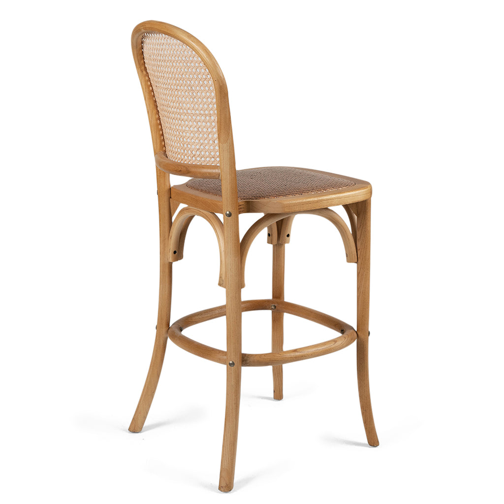 Natural wicker bar stools cheap