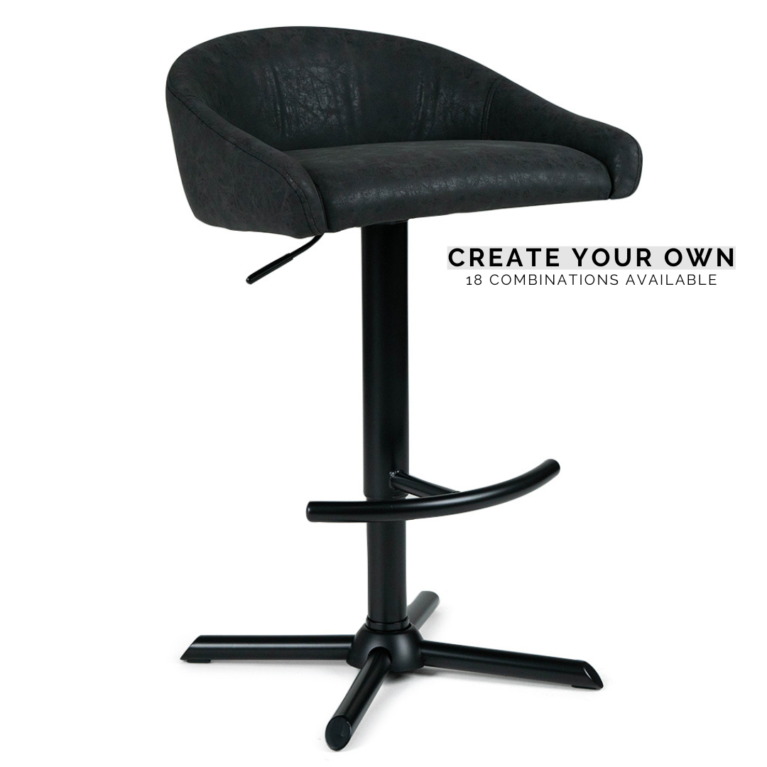 Noah Adjustable Kitchen Bar Stool Create Your Own Marc Main