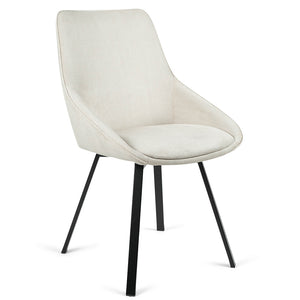 Porter Corduroy Dining Chair in Beige