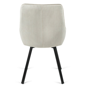 Porter Corduroy Dining Chair in Beige