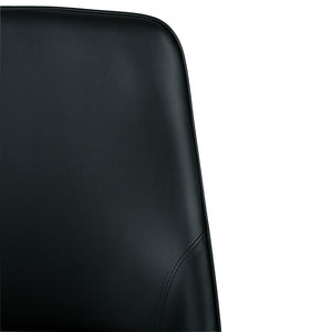 Porter Leatherette Dining Chair in Black