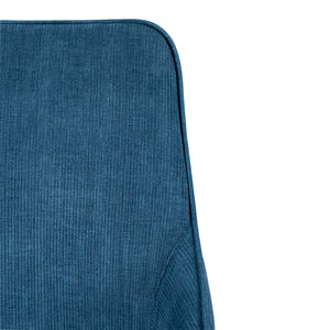 Porter Corduroy Dining Chair in Blue