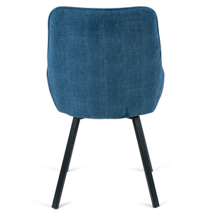 Porter Corduroy Dining Chair in Blue