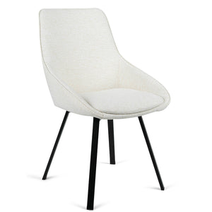 Porter Fabric Dining Chair in Cream