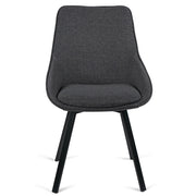 Porter Fabric Dining Chair in Dark Grey