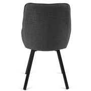 Porter Fabric Dining Chair in Dark Grey