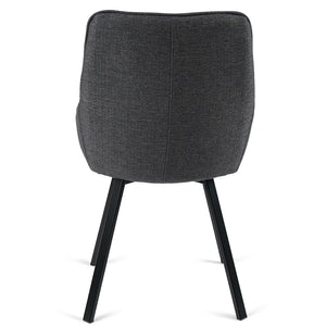 Porter Fabric Dining Chair in Dark Grey