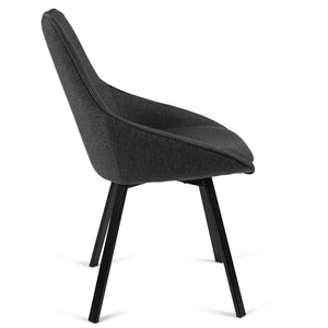 Porter Fabric Dining Chair in Dark Grey