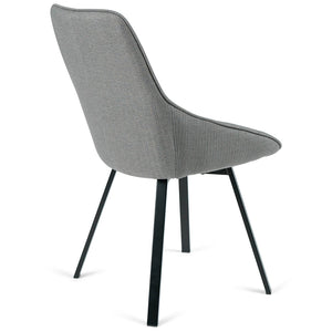 Porter Fabric Dining Chair in Light Grey